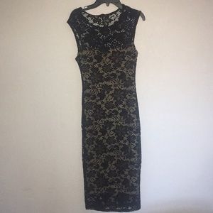 Black lace dress